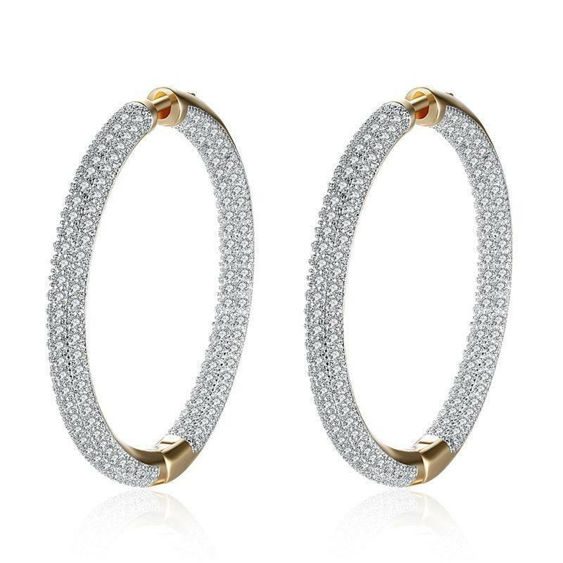 18K Gold Hoop Earrings - HJewelry