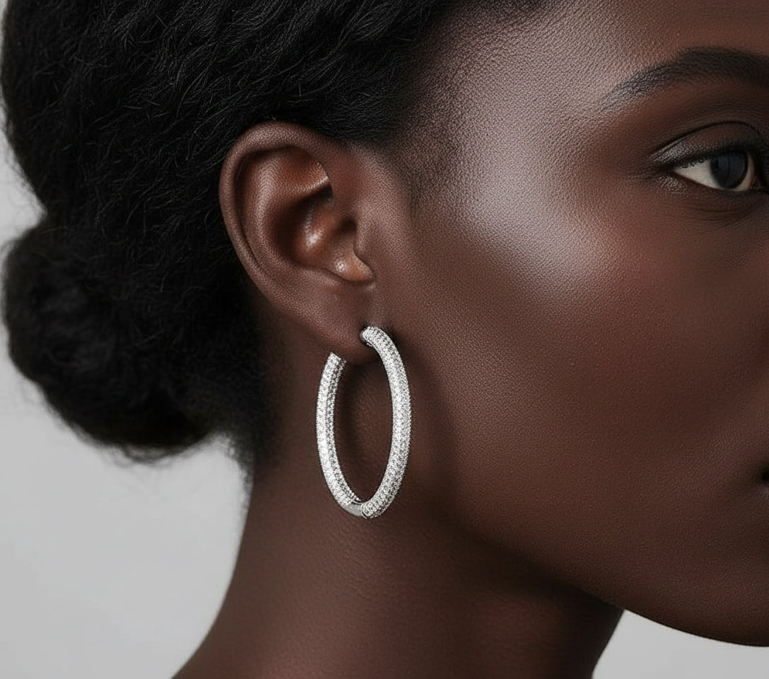 18K Gold Hoop Earrings - HJewelry