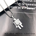 European and American ins earth cool jumpy hip hop activity robot necklace personality trendy men's couple pendant sweater chain ornament