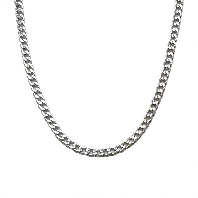 Titanium Steel Cuban NK Chain Necklace