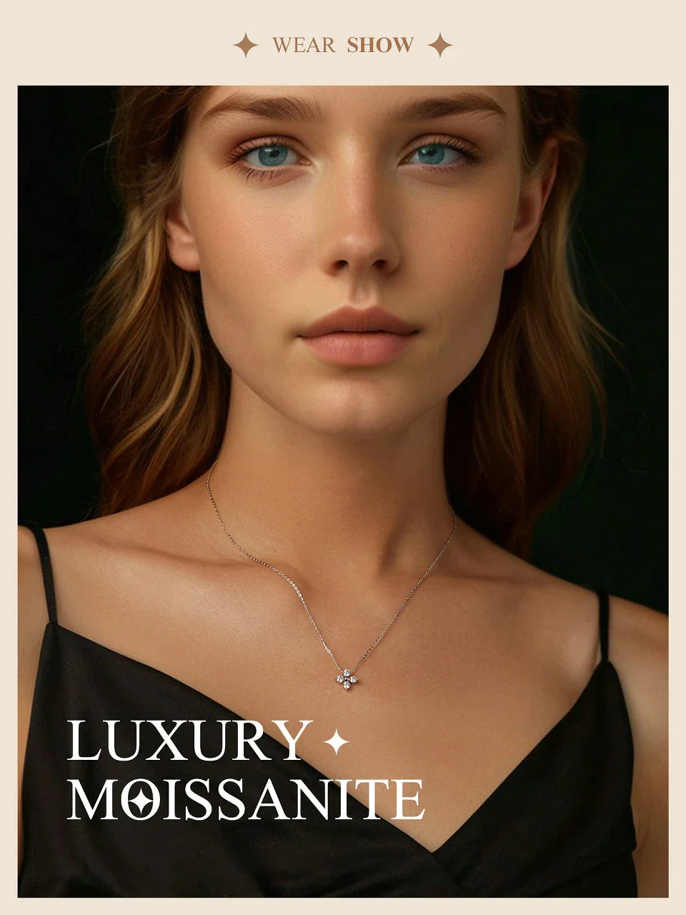 Moissanite Flower Necklace - HJewelry