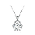 Moissanite Round Necklace - HJewelry