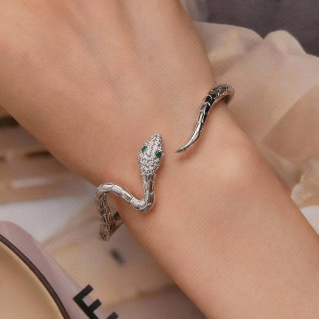 Glittering Snake Bracelet - HJewelry