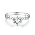 Moissanite Ring Solitaire - HJewelry