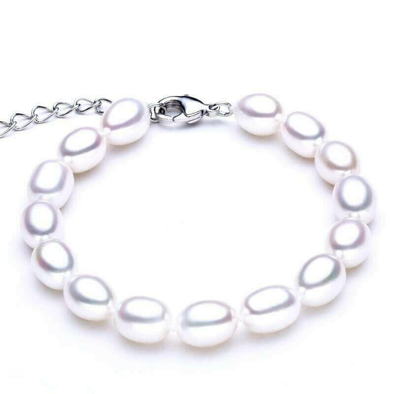 Oval Pearl Bracelet - HJewelry