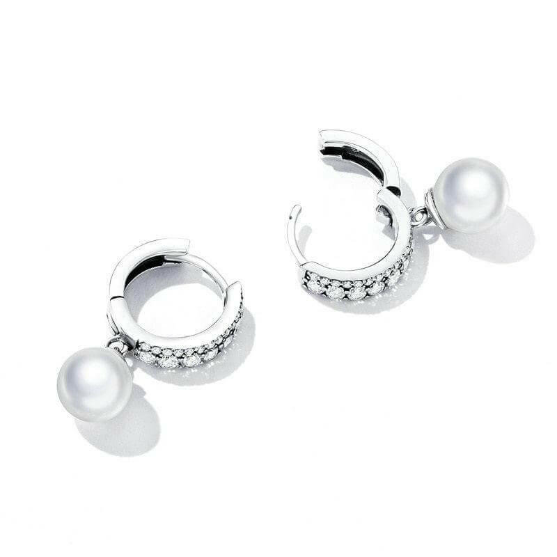 Pearl Drop Shining Earrings - HJewelry