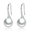 Round Pure Pearl Drop Earrings - HJewelry