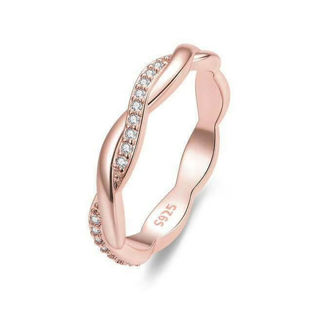 Twisted Ring 14K Gold Plated -HJewelry