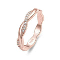 Twisted Ring 14K Gold Plated -HJewelry